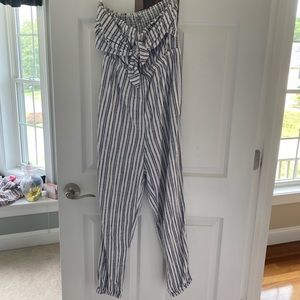 strapless american eagle romper